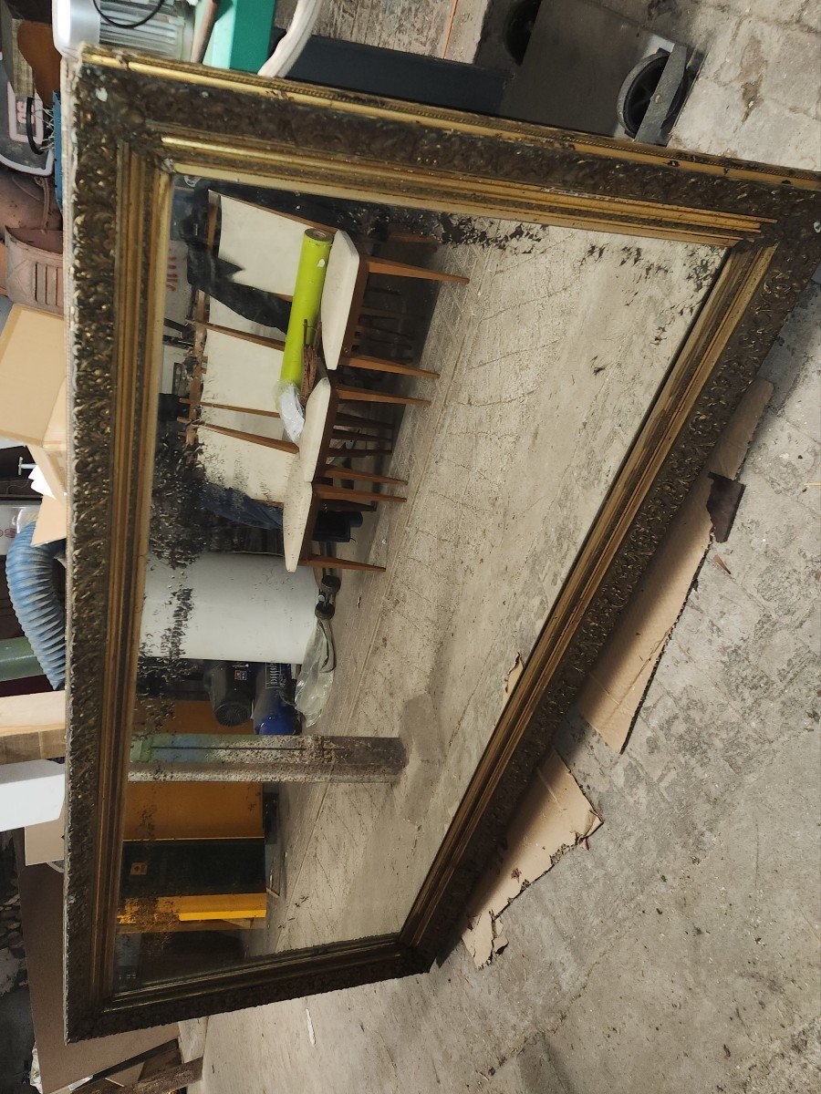 Very Large Napoleon III Mirror Can Be Placed Vertically Or Horizontally 