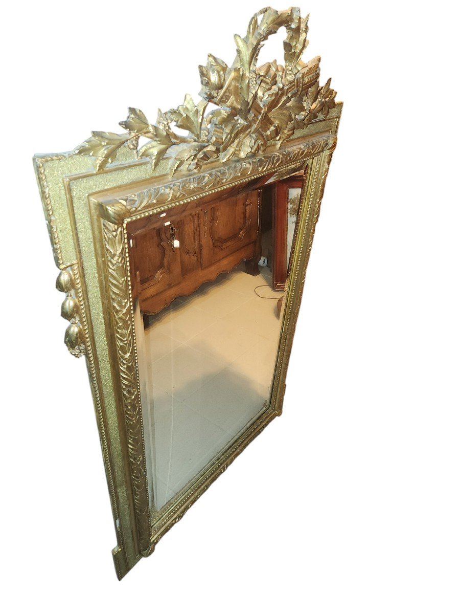 Beautiful Napoleon III Mirror With Its Beveled Glass -photo-3