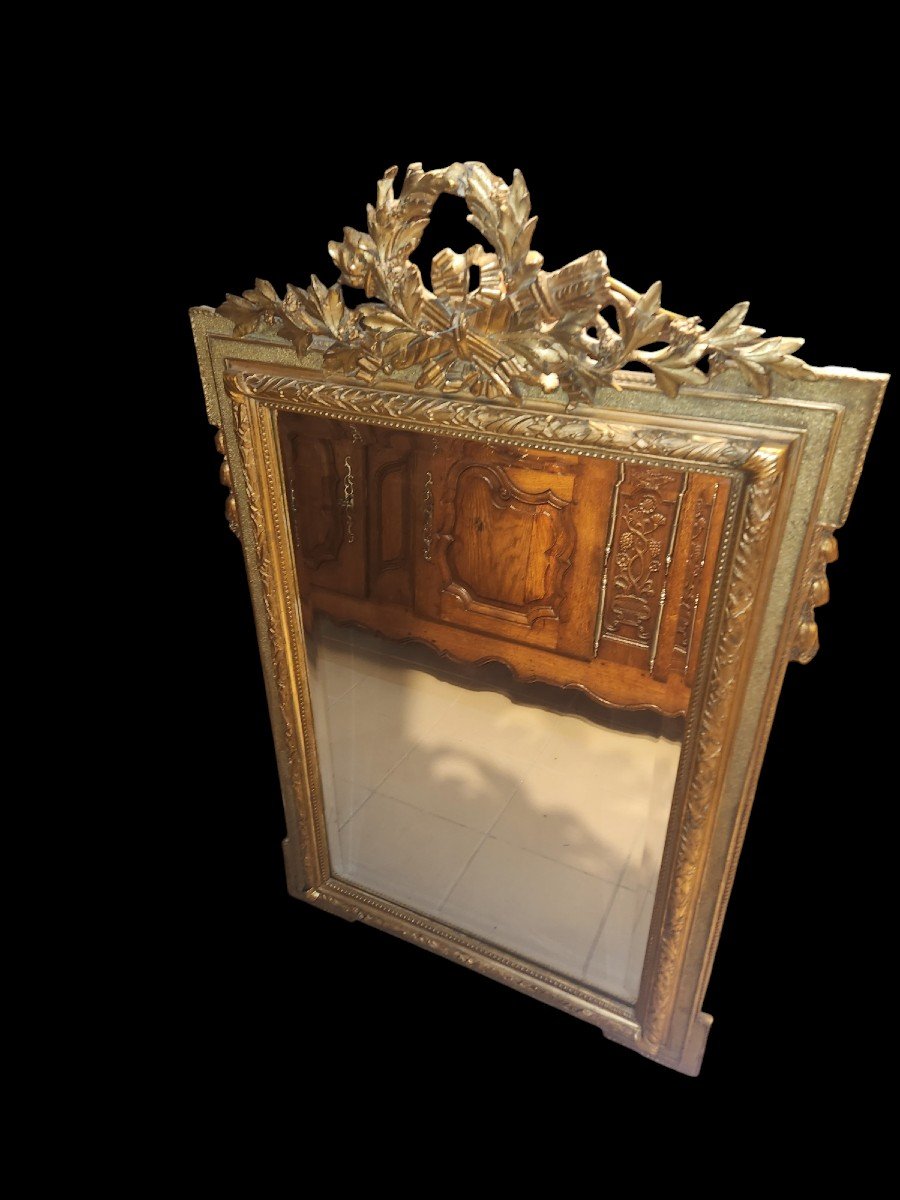 Beautiful Napoleon III Mirror With Its Beveled Glass -photo-4