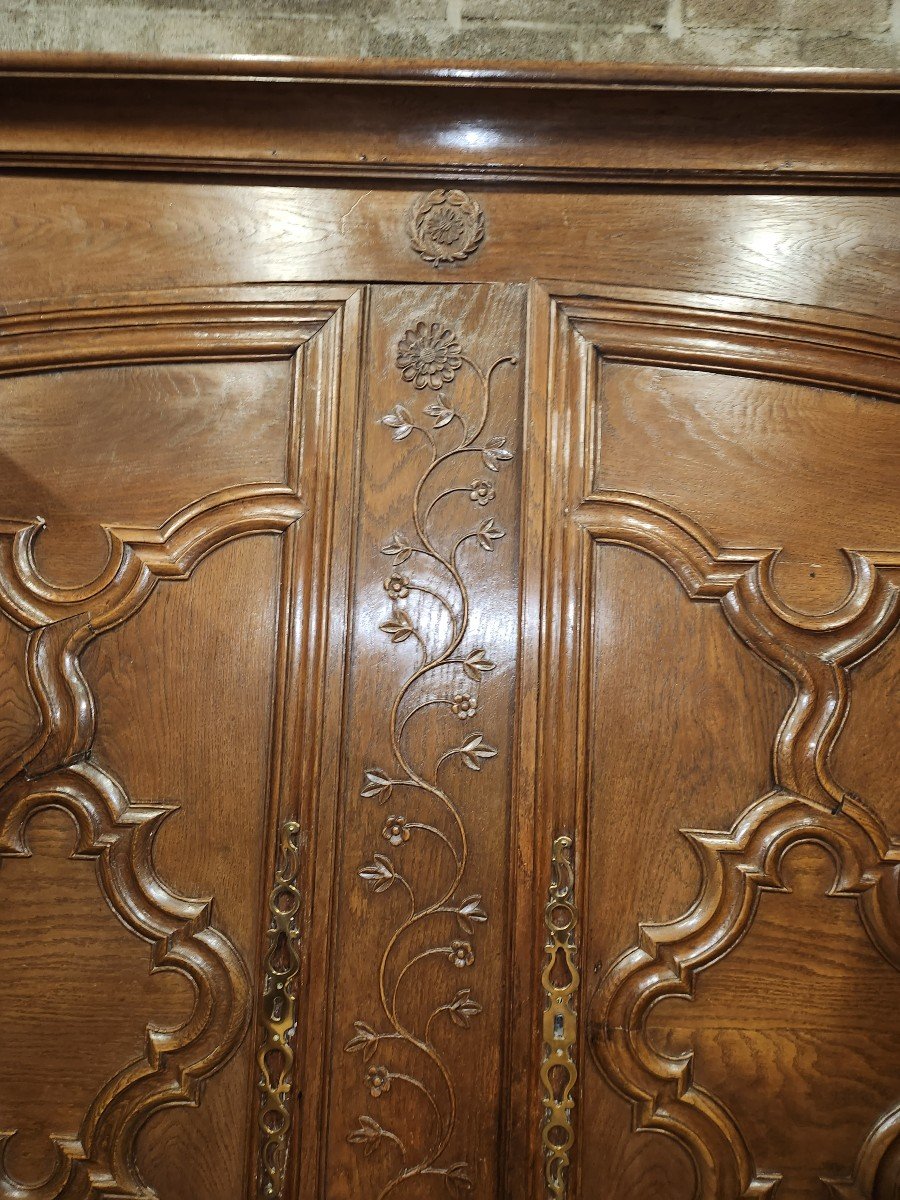 19th Century Oak Lorraine Wardrobe Known As The Seille Valley -photo-2