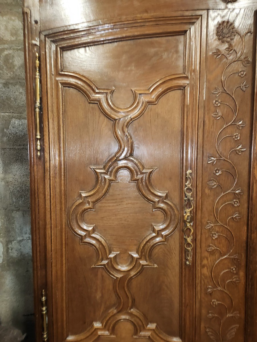 19th Century Oak Lorraine Wardrobe Known As The Seille Valley -photo-3