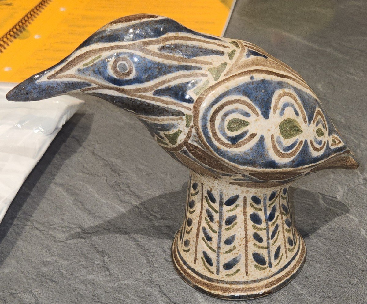 Ceramic Bird By Jean Pierre Farkas 