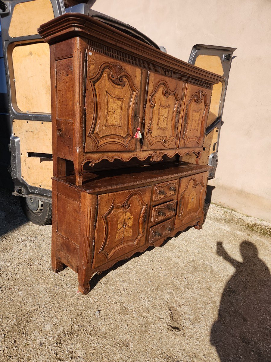 Lorraine Marquete Buffet From The Early 19th Century In Oak -photo-3