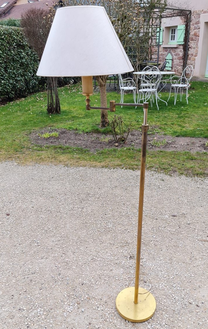 Lampadaire En Laiton articulé Des Années 60