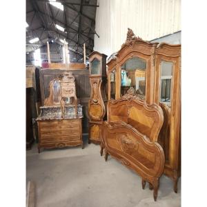 Louis XV Walnut Bedroom 