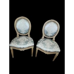 Pair Of Louis XVI Period Chairs 