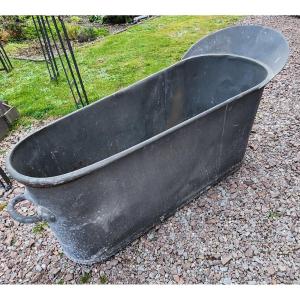 19th Century Zinc Bathtub 