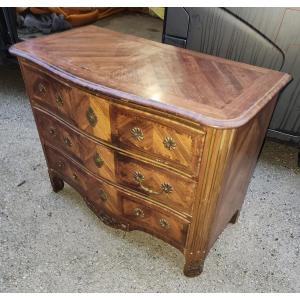 Louos XIV Commode In Marquetry Late 19th Early 20th 