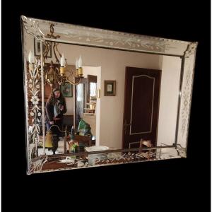 Late 19th Century Rectangular Venetian Mirror 