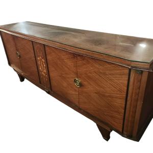 Art Deco Sideboard And Table Attributed To Jules Leleu