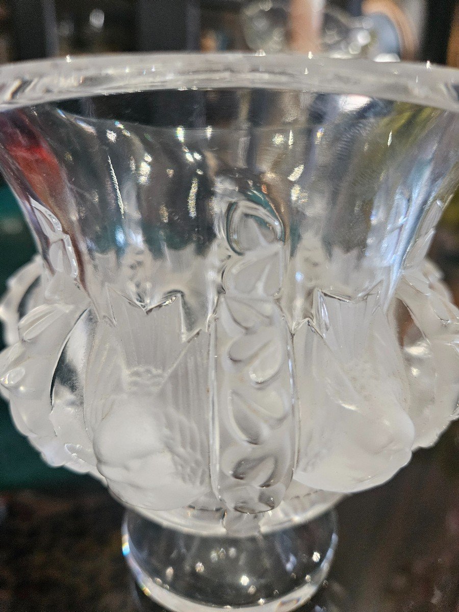 Vase Lalique France Dampierre-photo-3