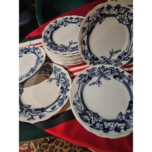 18 Assiettes 1870 Moore& Cie Anglaise 