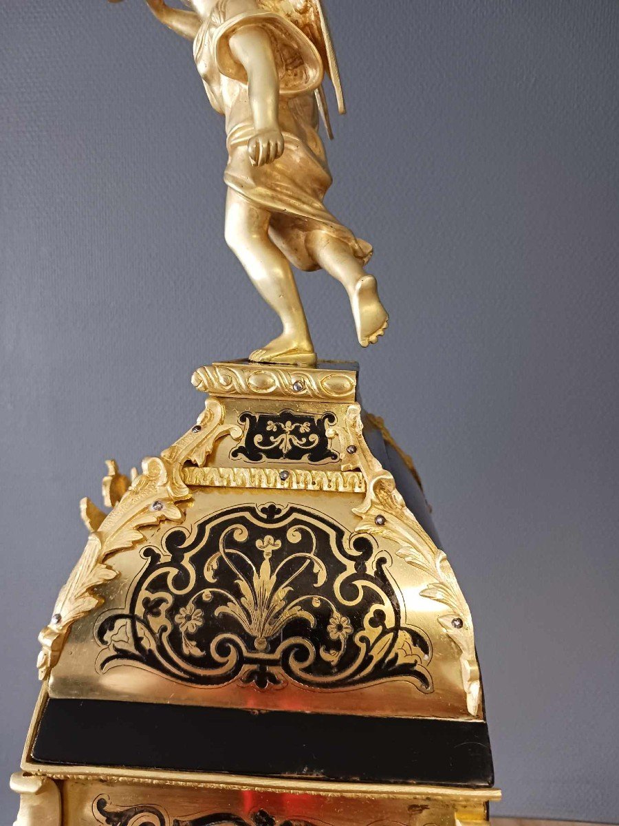 Cartel Napoleon III Ball Marquetry And Gilt Bronze-photo-3