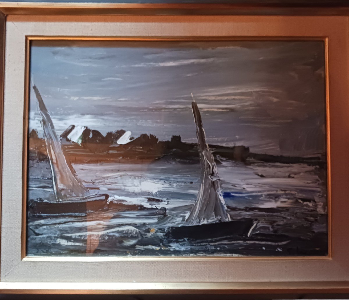 Painting Signed Georges La Porte