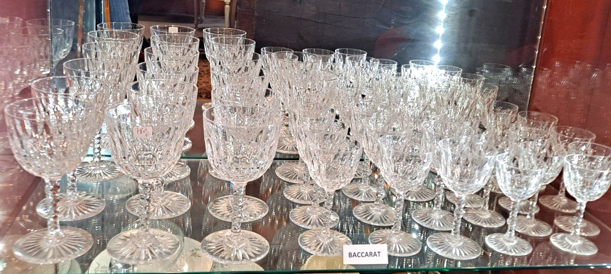 Service 34 Baccarat Crystal Glasses-photo-4