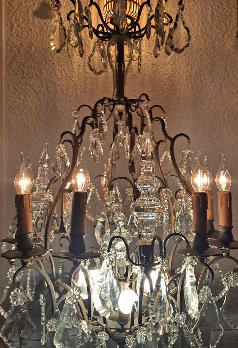 Cage Chandelier With Tassels-photo-2