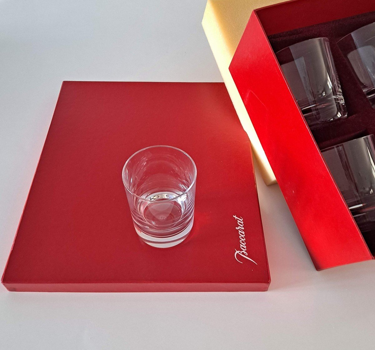 Coffret 6 Verres à Whisky En Cristal De Baccarat-photo-2