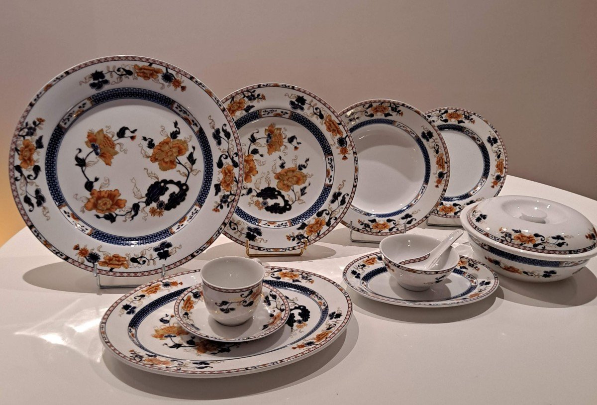 Mandarin 126 Piece Porcelain Dinnerware Set-photo-2