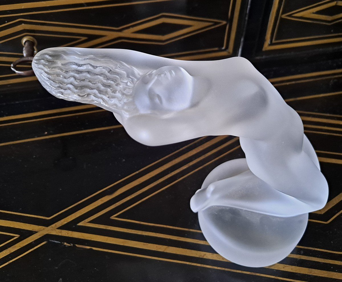 Statuette Cristal Femme Nue Lalique France-photo-2