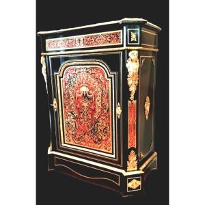 Support Cabinet Napoleon III Boulle Marquetry