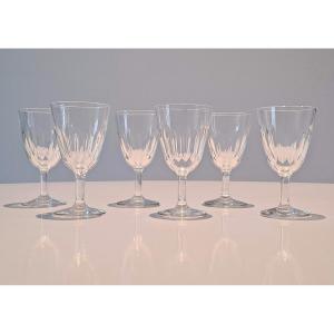 6 Verres à Apéritif En Cristal De Baccarat