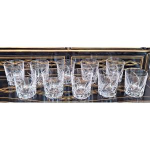 10 Verres à Whisky En Cristal De Sèvres