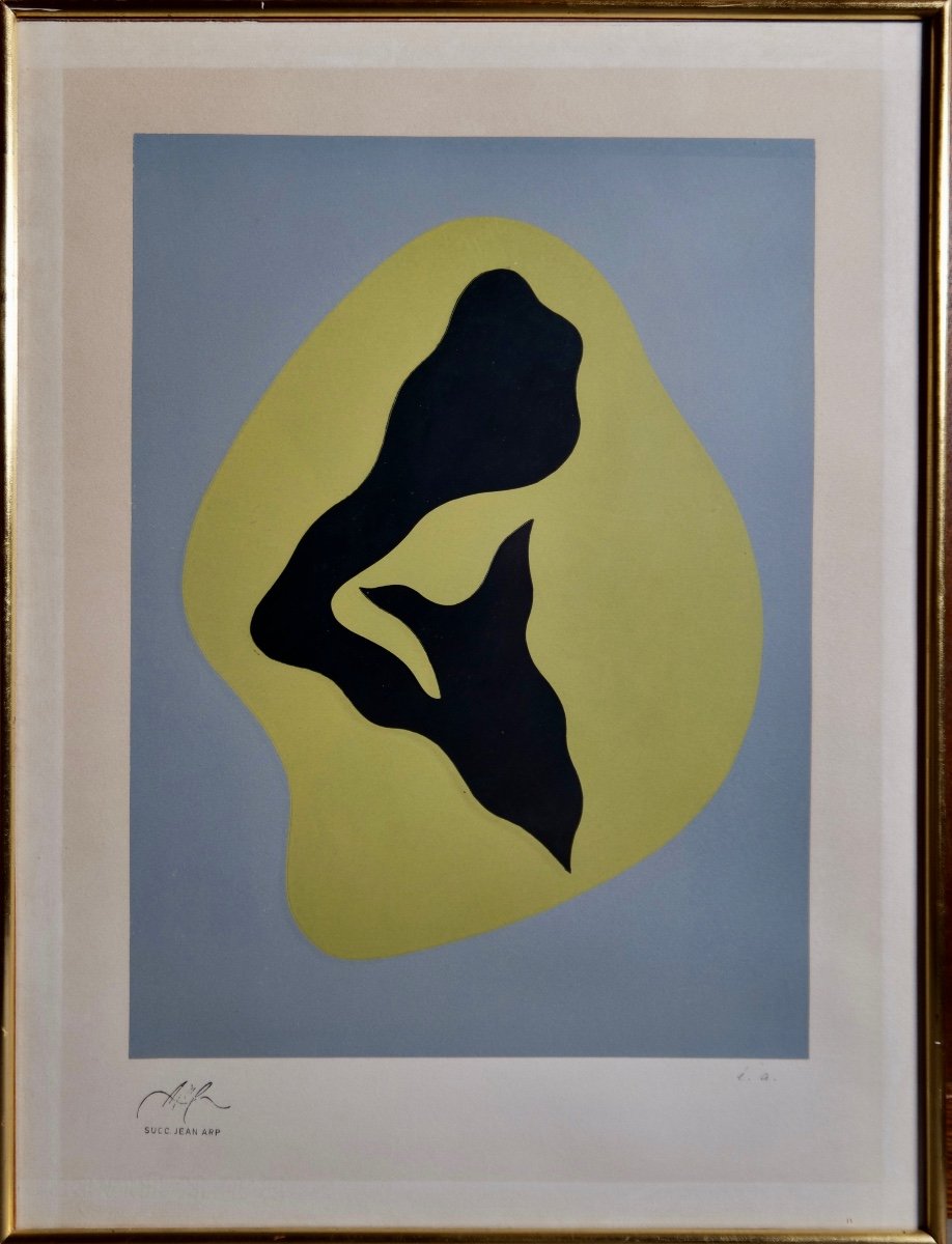 Lithographie Hans Arp "sans Titre" - épreuve d'Artiste-photo-4