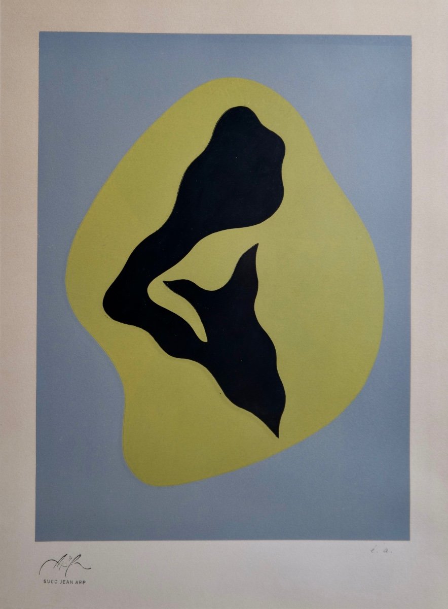 Lithographie Hans Arp "sans Titre" - épreuve d'Artiste