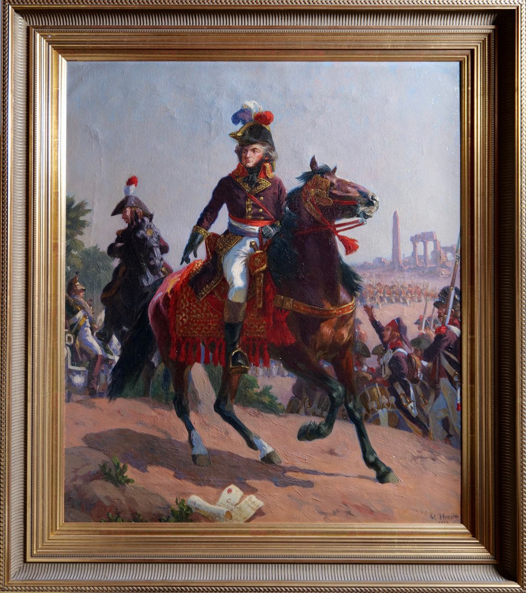 Victor Huen  "le Général Kléber Lors De La Campagne d'Egypte" - Napoléon - Militariat-photo-1