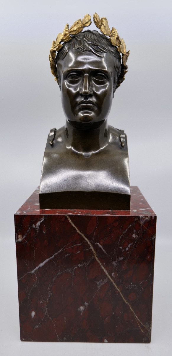 Large Bust Of Napoleon Crowned With Two Laurel Branches - Late 19th - Early 20th Century