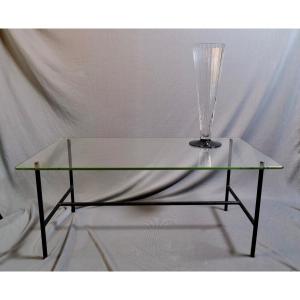 Coffee Table With Top By Pierre Guariche "coffee Table With Glass Top" - Design