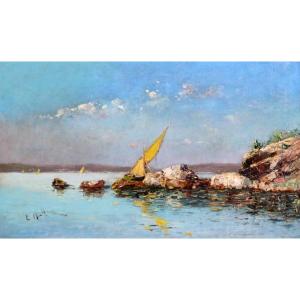 Painting Louis Nattero "seaside"