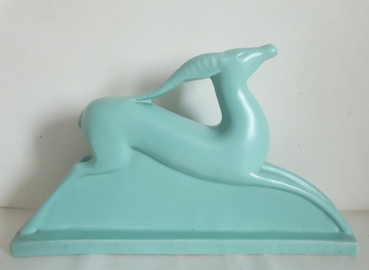 Primavera Ceramic Sculpture Antelope 1930 Art Deco