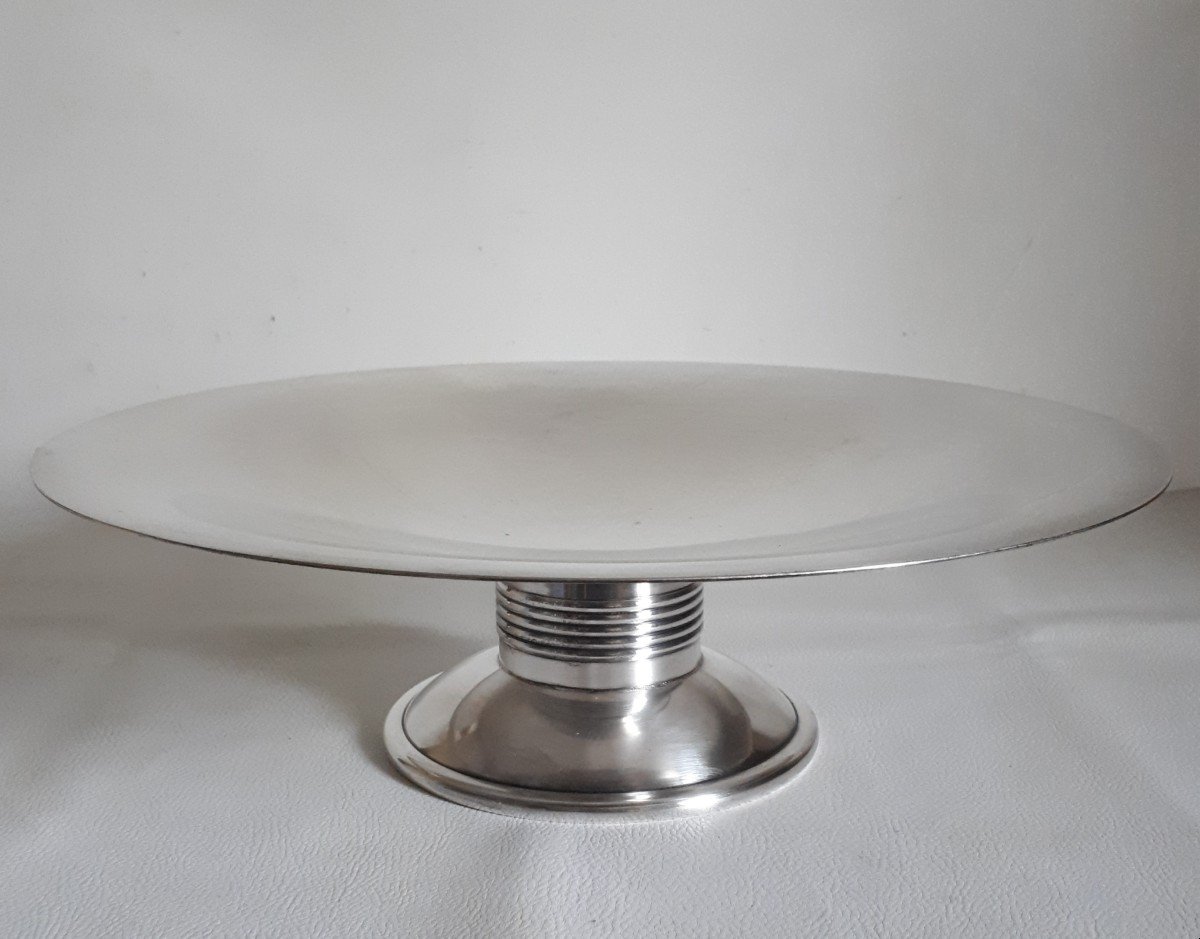 Christofle Goldsmith Alfenide Fruit Bowl 1930 Art Deco Modernist