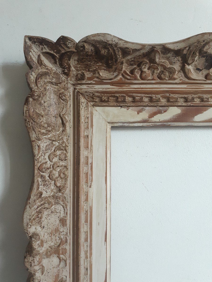 Montparnasse Frame In Carved Wood For 33 X 33 Cm Painting-photo-2