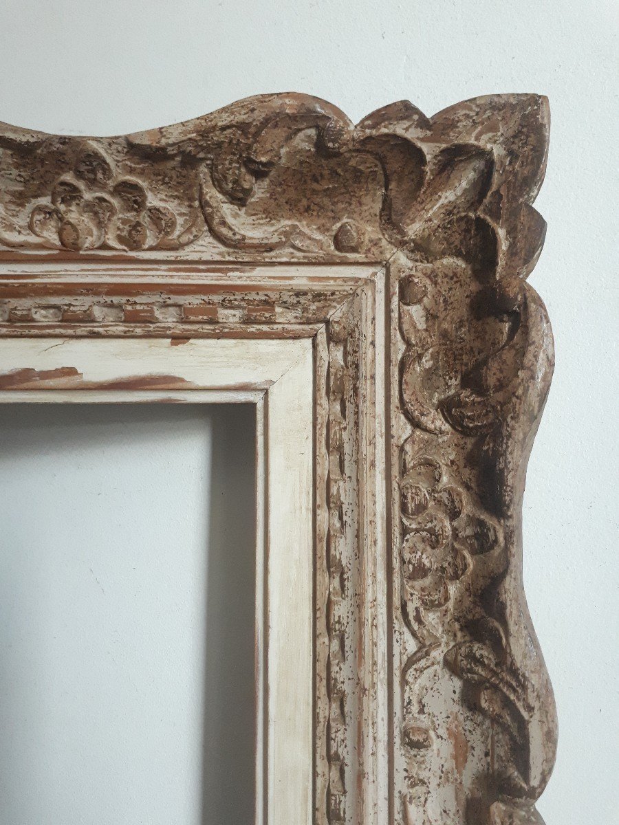 Montparnasse Frame In Carved Wood For 33 X 33 Cm Painting-photo-3