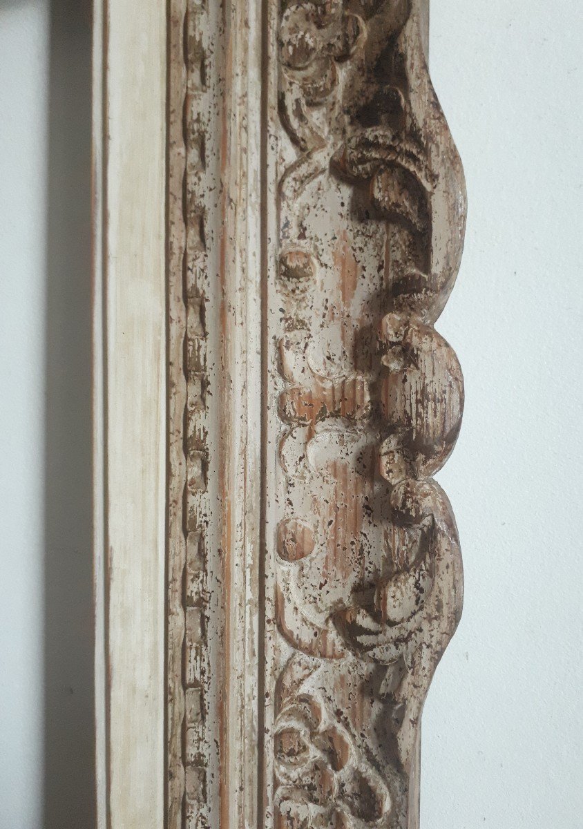 Montparnasse Frame In Carved Wood For 33 X 33 Cm Painting-photo-1