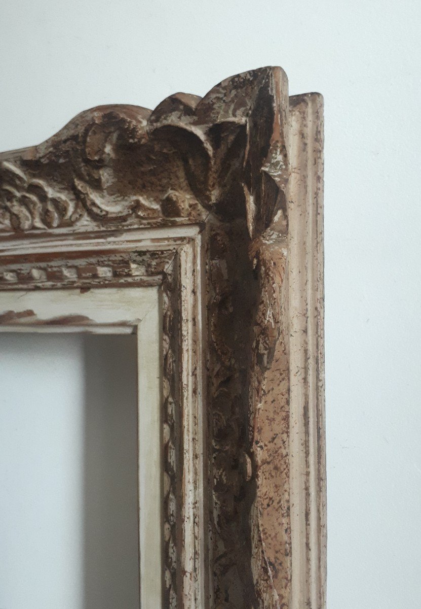 Montparnasse Frame In Carved Wood For 33 X 33 Cm Painting-photo-4