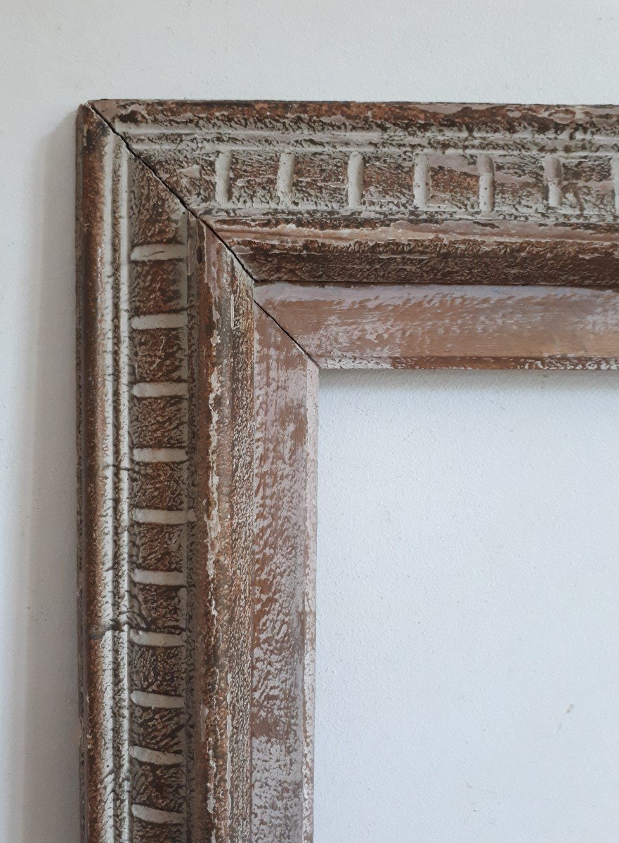 Montparnasse Frame In Carved Wood, 10f Format, For 55 X 46 Cm Painting-photo-2