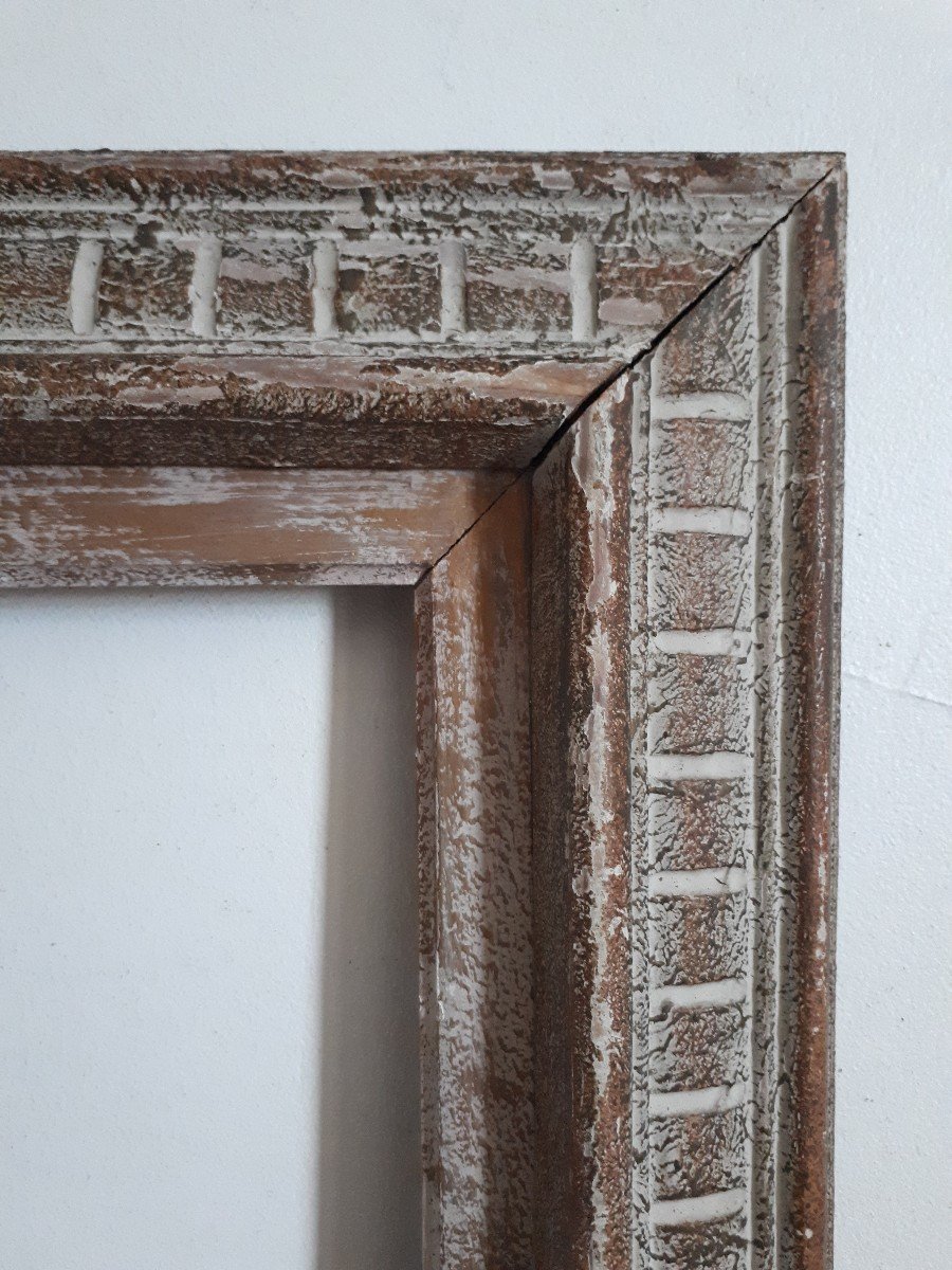 Montparnasse Frame In Carved Wood, 10f Format, For 55 X 46 Cm Painting-photo-3