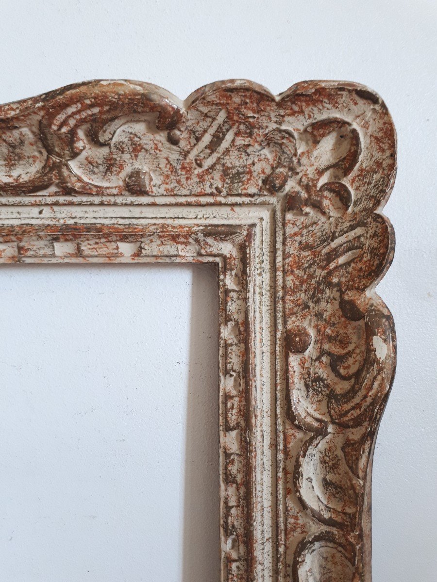 Montparnasse Frame In Carved Wood 15p Format For 65 X 50 Cm Painting-photo-4