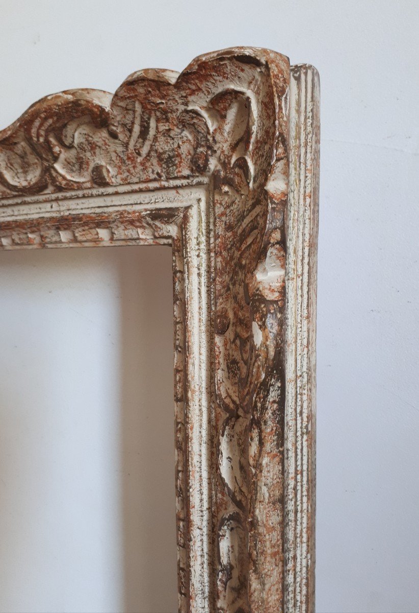 Montparnasse Frame In Carved Wood 15p Format For 65 X 50 Cm Painting-photo-1