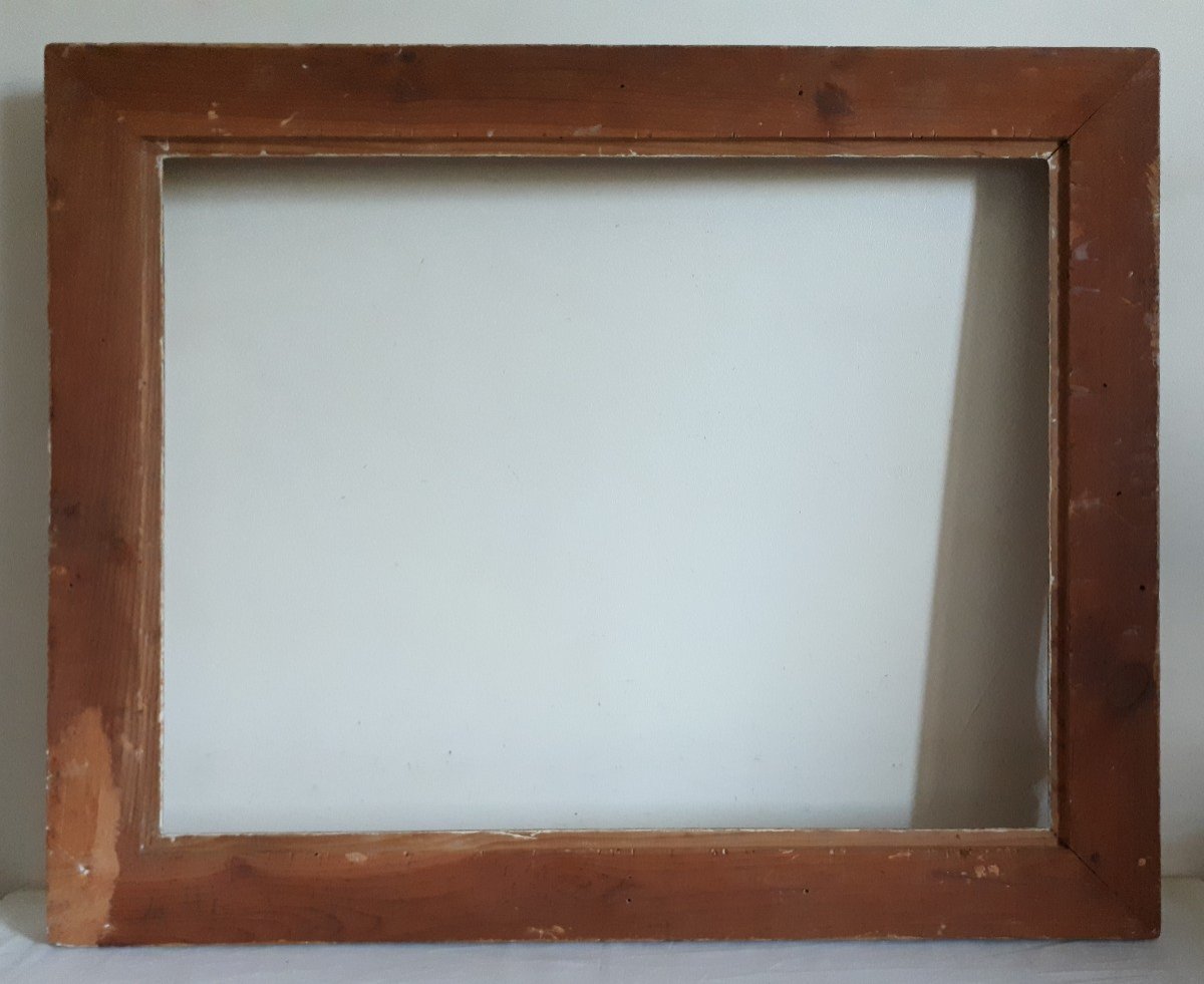 Montparnasse Frame In Carved Wood 15p Format For 65 X 50 Cm Painting-photo-2