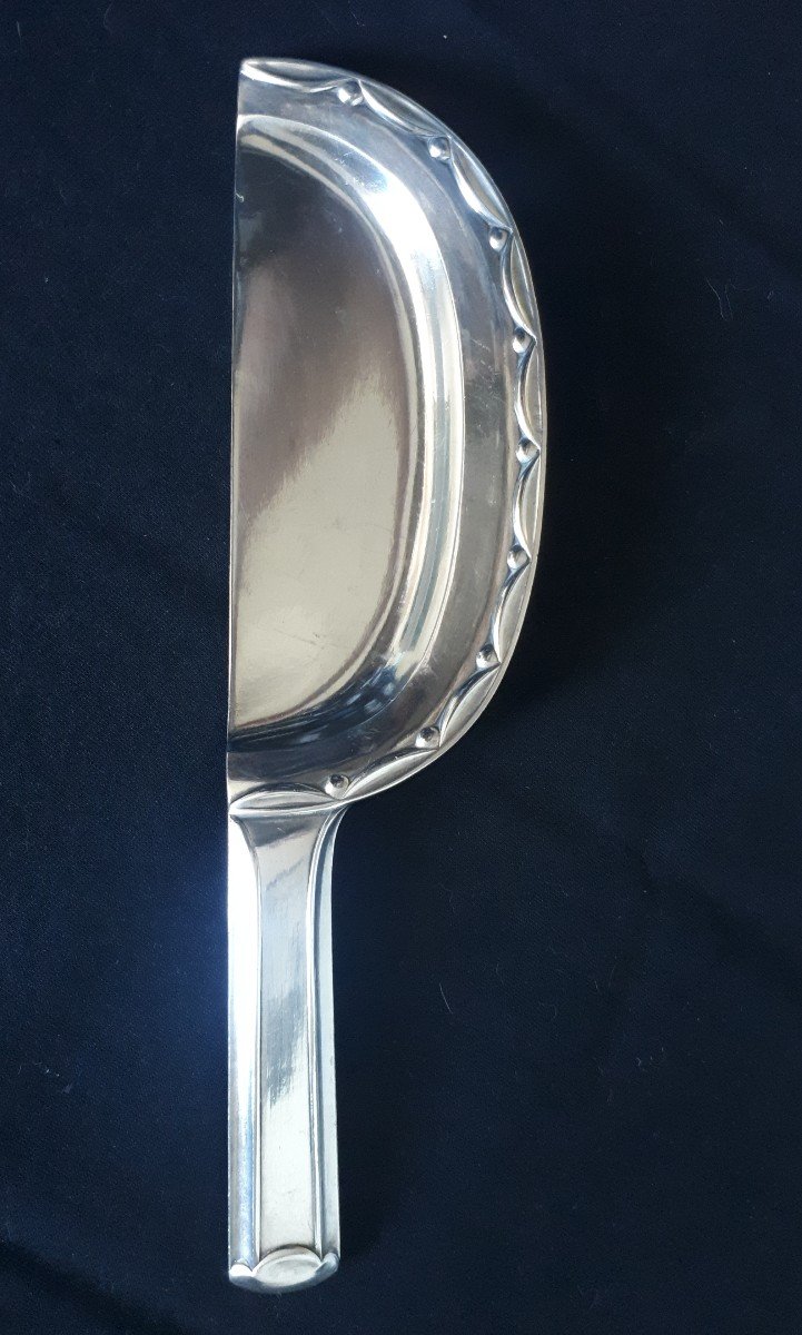 Crumb Tray And Shovel In Silver Metal Orfèvrerie Argit 1930 Art Deco-photo-4