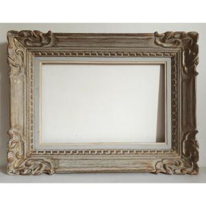 Montparnasse Frame In Carved Wood, 6p Format, For 41 X 27 Cm Painting