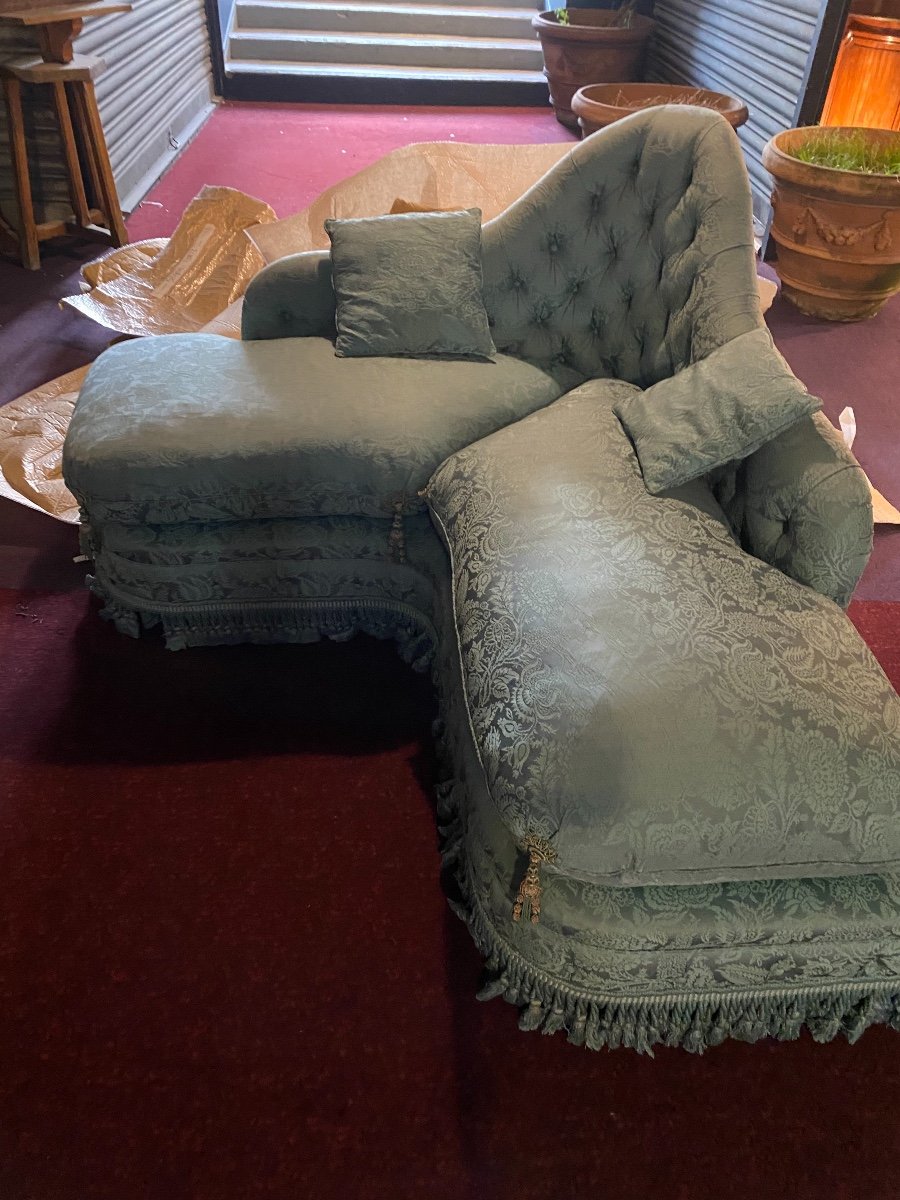 Napoleon III Corner Sofa Pairs-photo-3