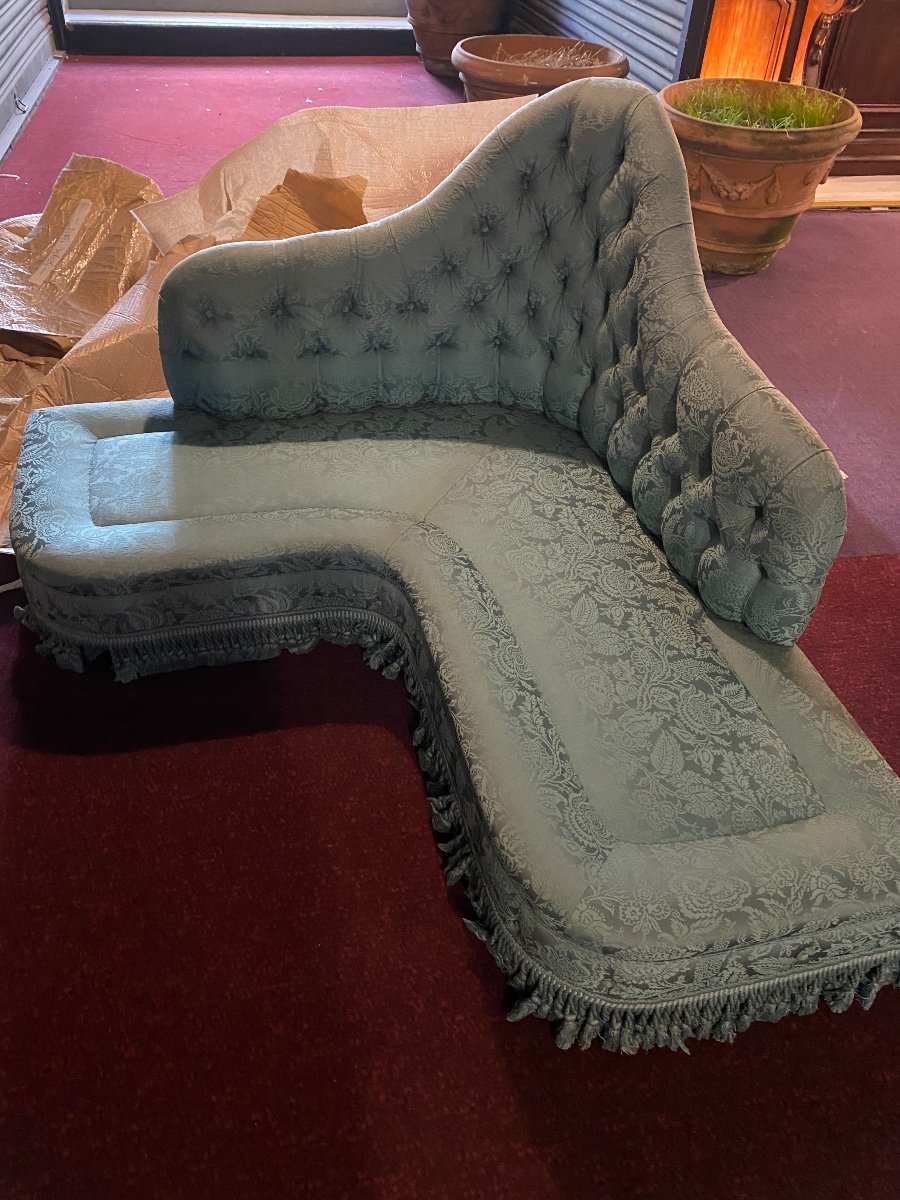 Napoleon III Corner Sofa Pairs-photo-4