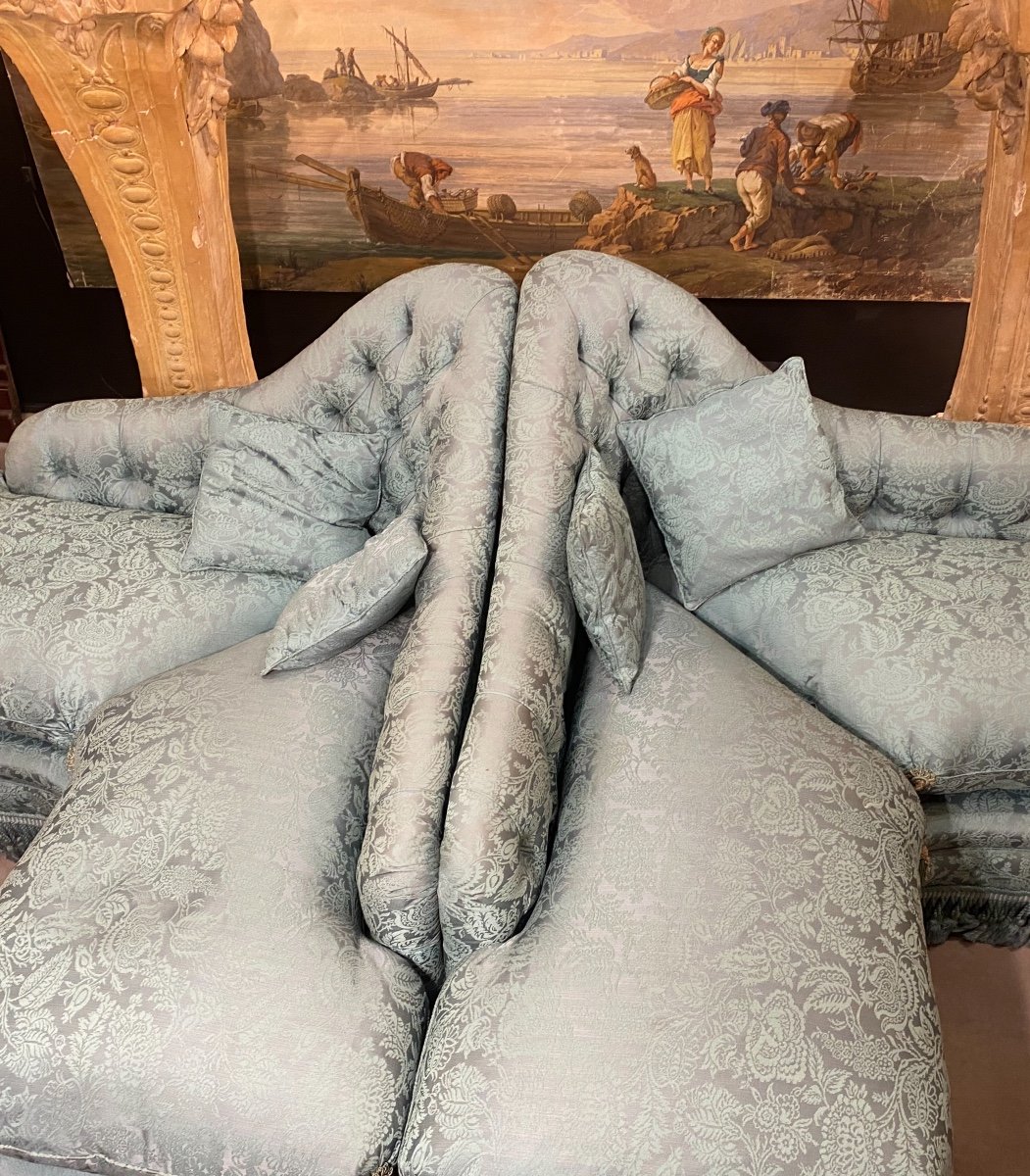 Napoleon III Corner Sofa Pairs