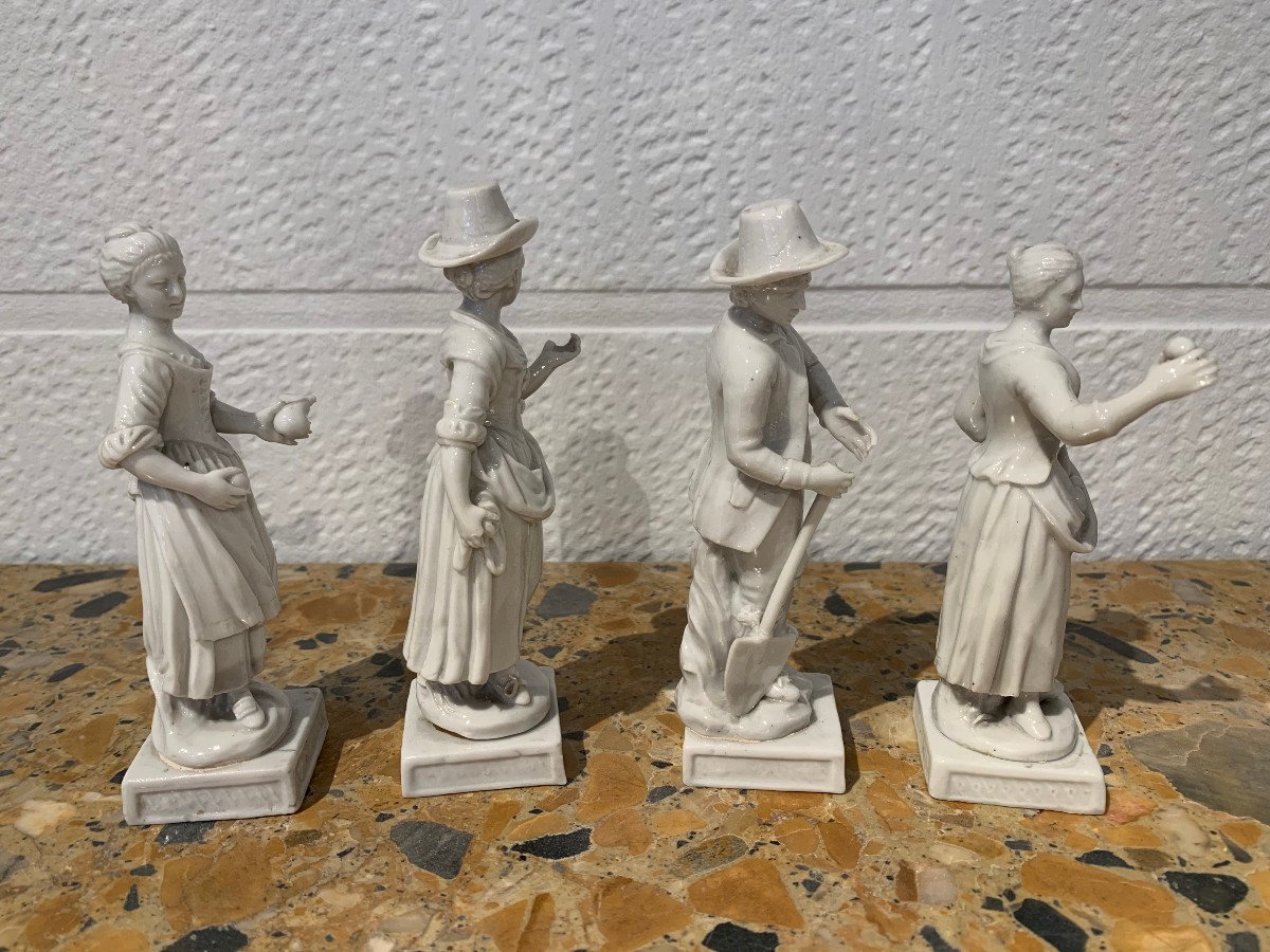 Four Porcelain Statuettes Italy 1780-photo-3