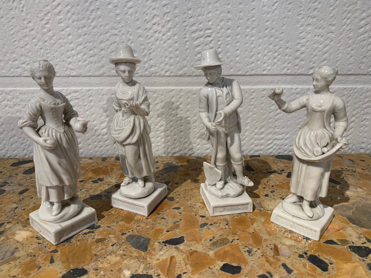 Four Porcelain Statuettes Italy 1780